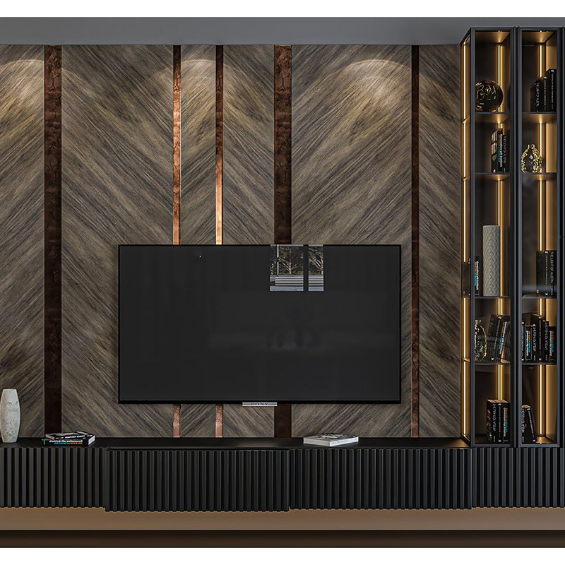 Italian Luxury Living Room Entertainment TV Stand Furniture