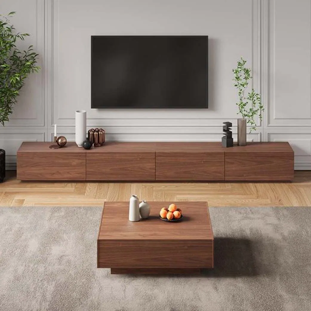 High-End Marble Rock Panel Table Top Simple Modern Living Room Furniture Waterproof Scratch Resistant Coffee Table with Drawer Coffee Table