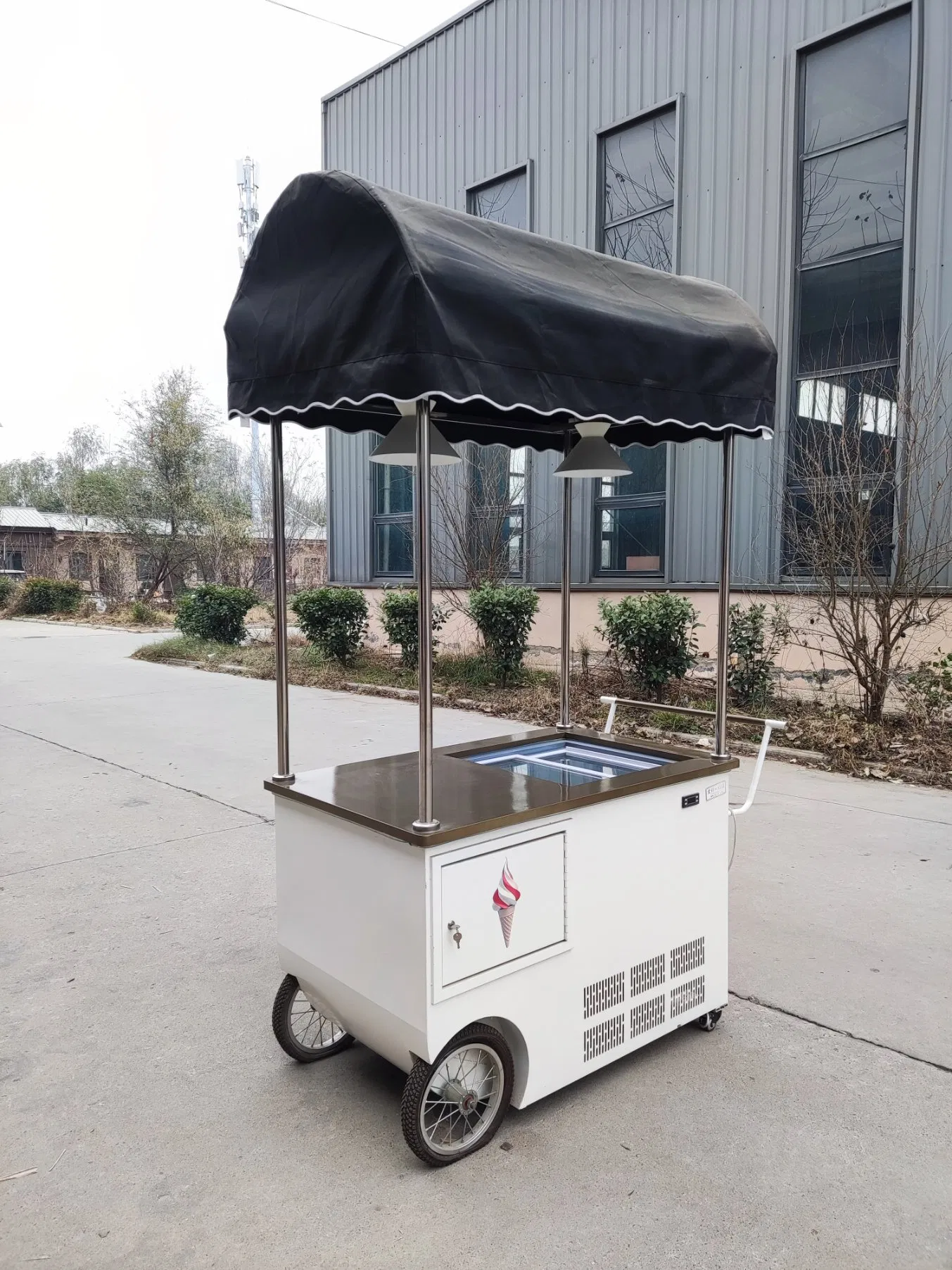 Retail Shopping Mall Special Transportation Ice Cream Cart Fruit Juice Bar