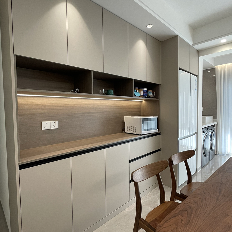 Elegant Antique Chinese Vintage Brown Wooden Dining Room Sideboard Furniture