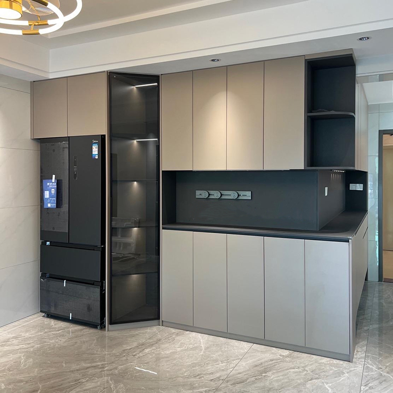 Elegant Antique Chinese Vintage Brown Wooden Dining Room Sideboard Furniture