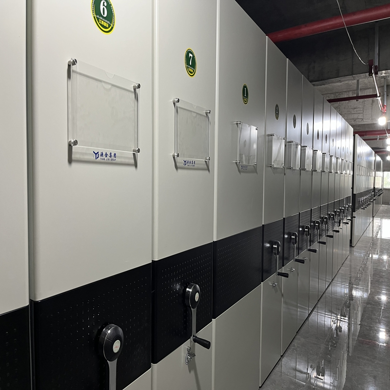 Manual Mobile Shelving Filing Compact Shelving Metal Office Bookshelf