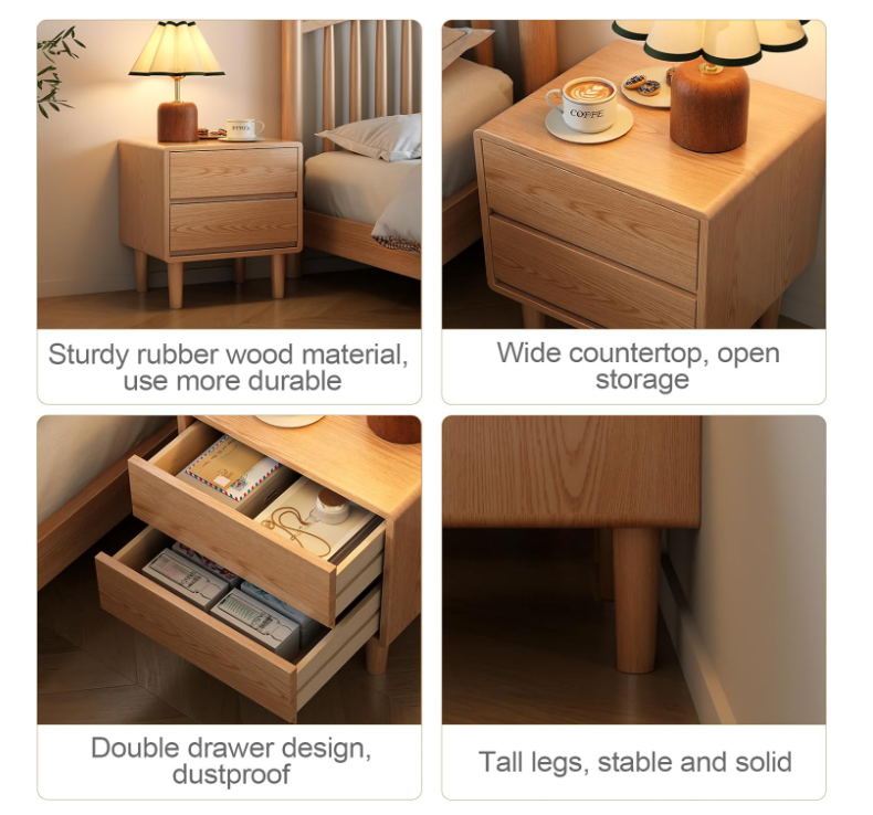 Compact Elegant Bedroom Locker Nightstand in Various Custom Sizes
