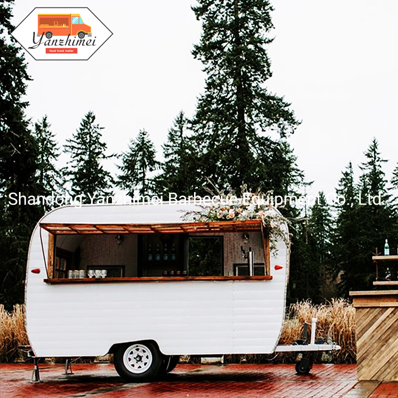 Mobile Coffee Cart Pizza Hamburger Beer Bar Juice Vending Trailer Mobile Street Food Truck Hot Dog Cart