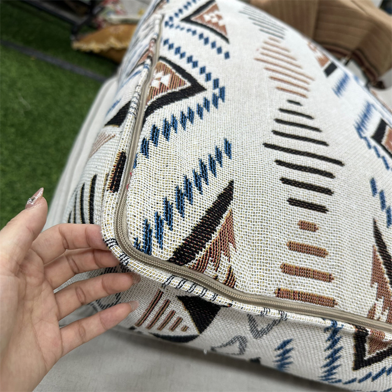 Low MOQ 100%Cotton Floor Seating Cushion 55*55+15cm Custom Tapestry Seat Cushions Throw Pillows for Home Decor