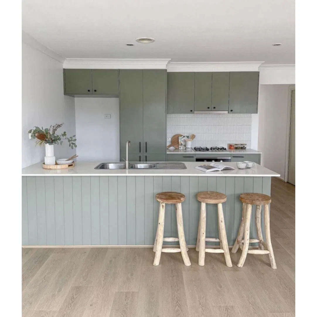 Custom Built Mudroom Cabinets Including Bench Seating and Individual Storage Lockers