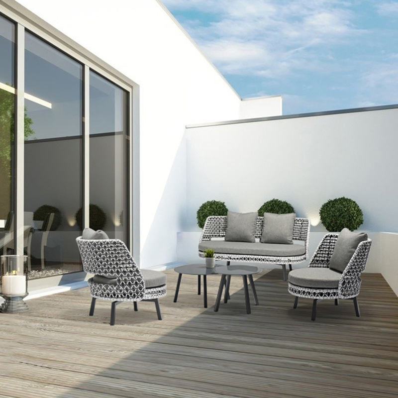 9 Pieces Balcony Patio Garden Outdoor Furniture Patio Sofa Set Teak Modular Outdoor Patio Sectional Sofa Set