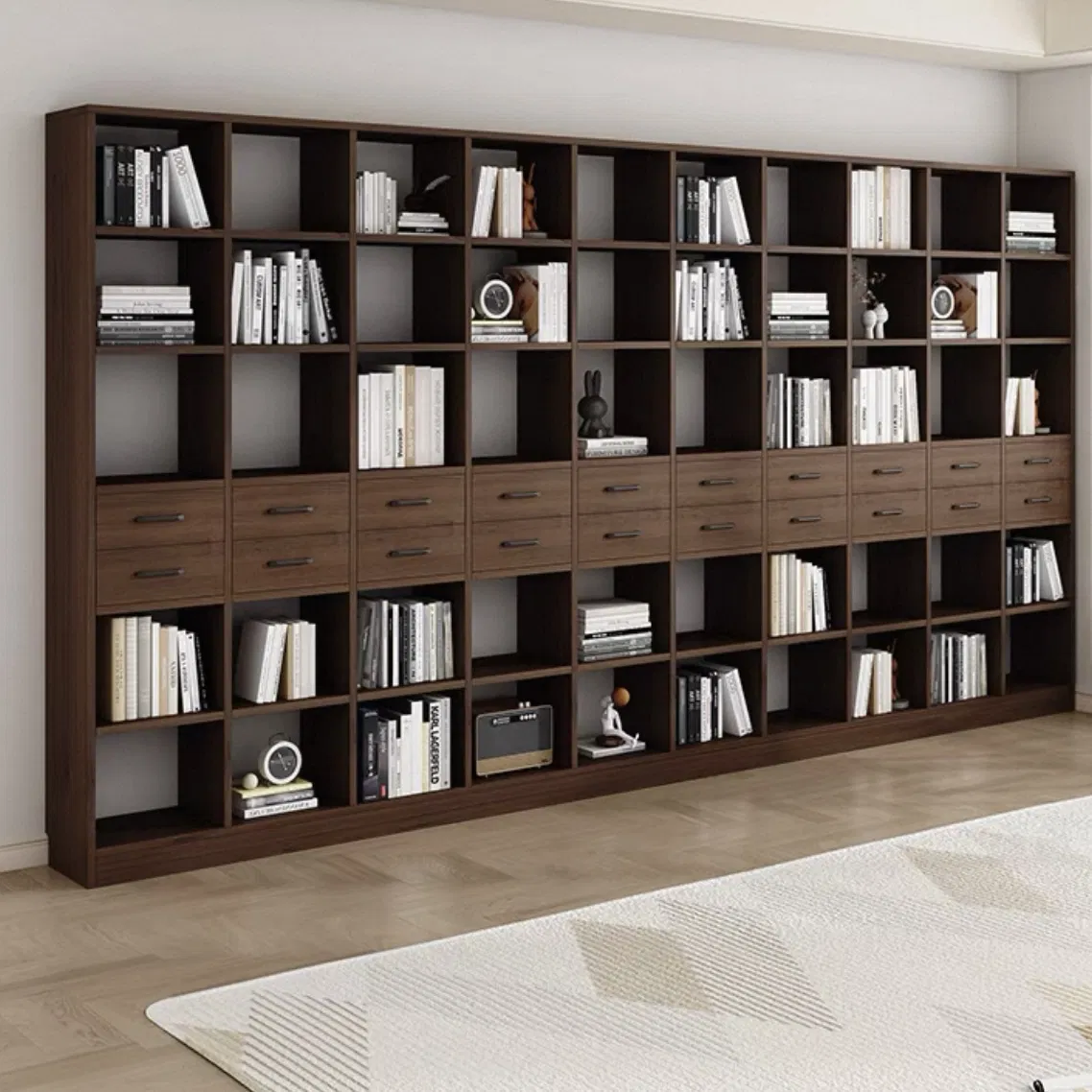 Elegant Solid Wood Corner Bookshelf for Modern Home Decor