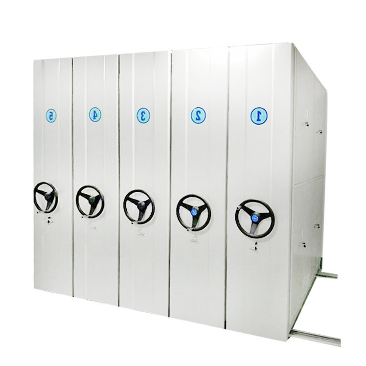 Metal Library Bookshelf Mobile Shelving Storage System Mobile Shelving System Electric