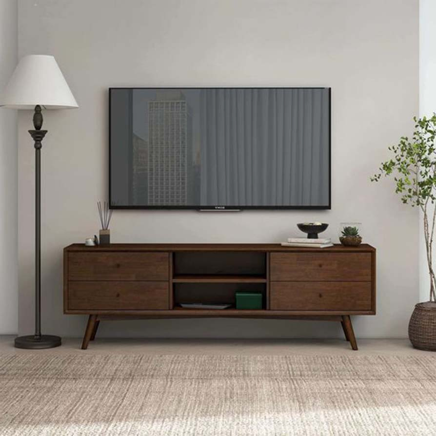 [Light Luxury Style] Golden Frame TV Cabinet Living Room Combination Furniture Fashion Simple TV Cabinet TV Stand