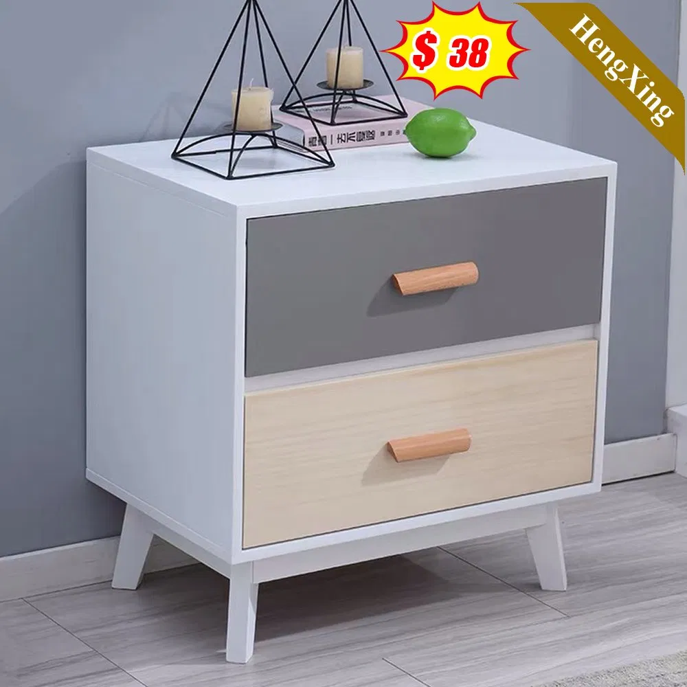 New Coming Home Hotel Bedroom Wooden Furniture 2 Drawer Bedside Table Nightstands