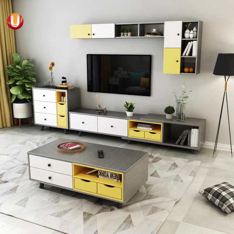 Modern Simple Family Small Luxury Marble Coffee Tea Table Home Hotel Living Room Table TV Stand