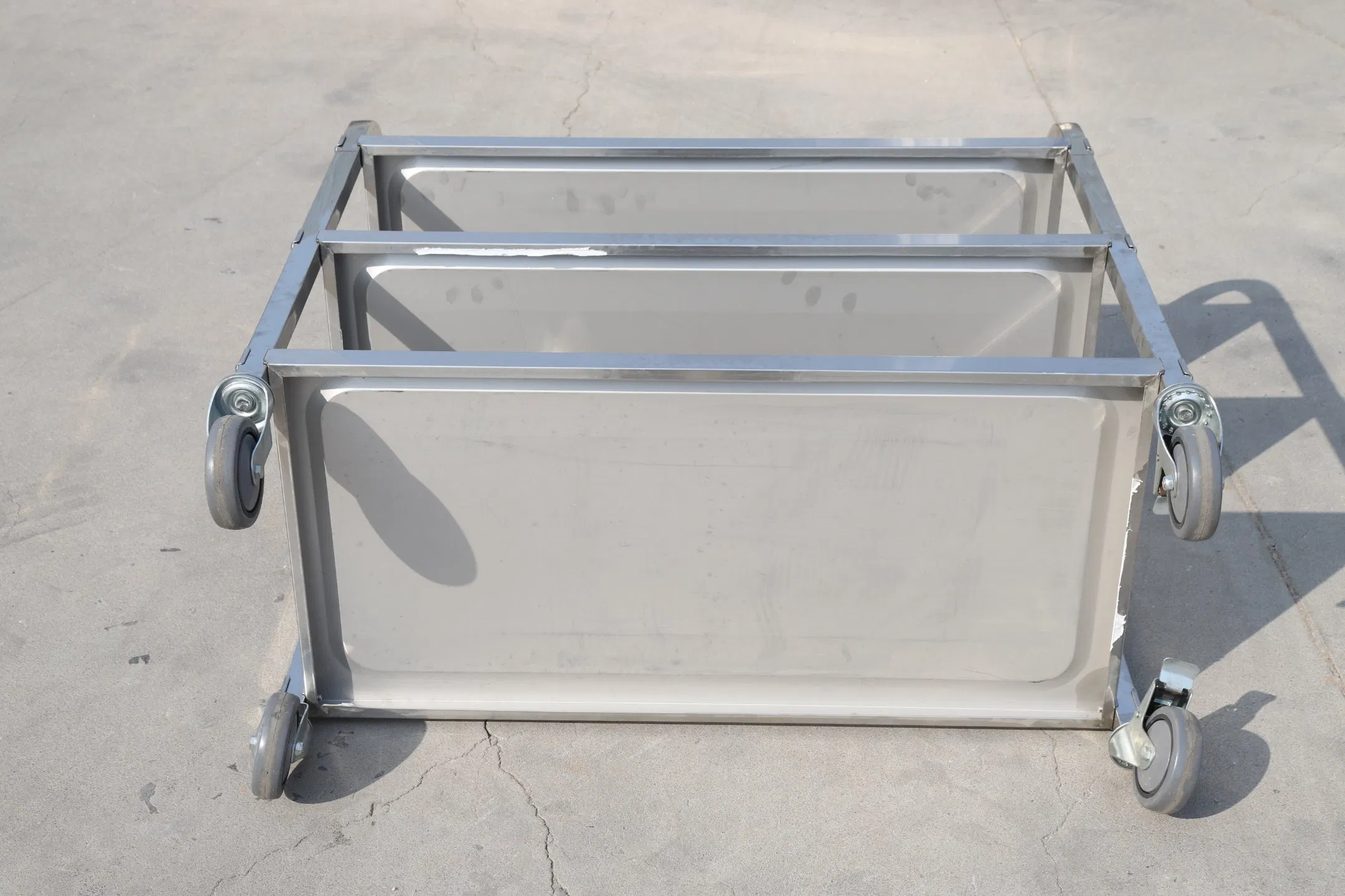 Bar Stainless Steel Drinking Cart Serving Trolley Wine Food Utility Dining Service Cart for Hotel Fast Food Restaurant Using