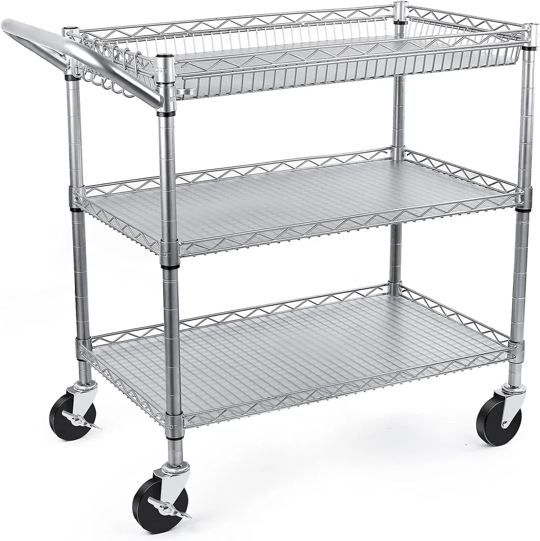 Heavy Duty 3 Tier Utility Cart Overview