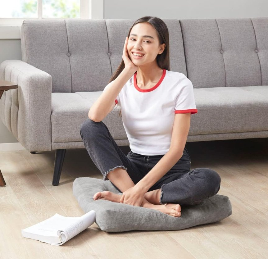 Meditation Floor Pillow Square Large Pillows Seating for Adults