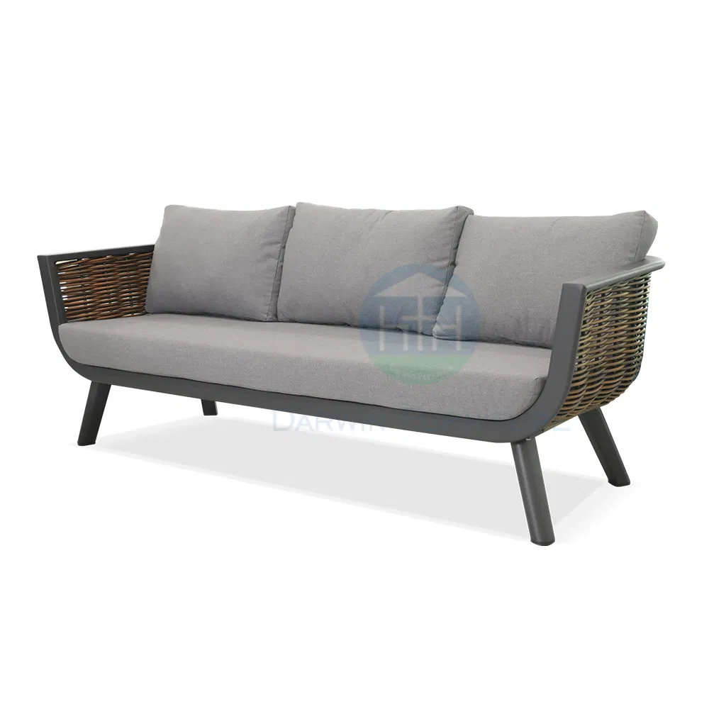 Wholesale Customization Patio Furniture Wicker Outdoor Garden Furniture Outdoor Aluminum Customizable Sectional Sofa