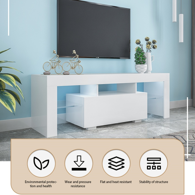 Modern White Particle Board Wooden Furniture TV Stand for Living Room