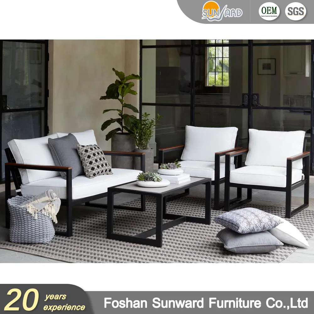 Wholesale Modern Customized Garden Patio Hotel Livingroom Resort Villa Project Leisure Module Sectional Aluminum Outdoor Sofa