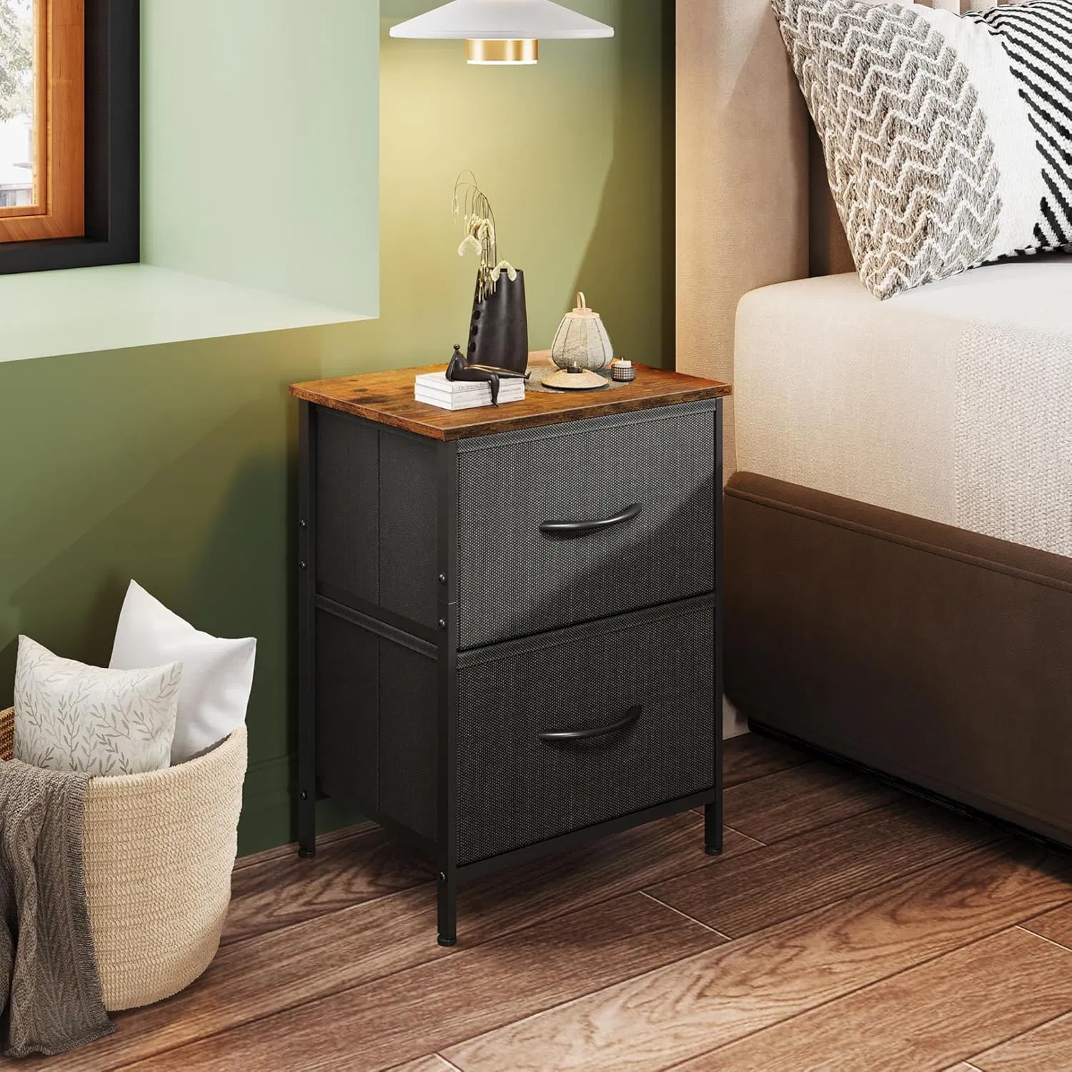 Home Hotel Bedroom Modern Furniture Bedside Table Storage Nightstand