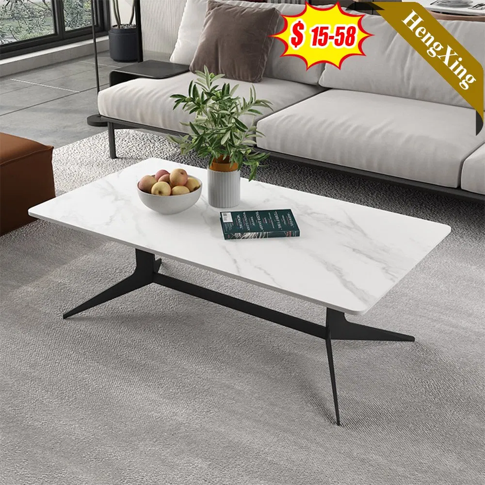 Home Furniture Melamine Wooden Living Room TV Stand Cabinet Glass Center Round End Table