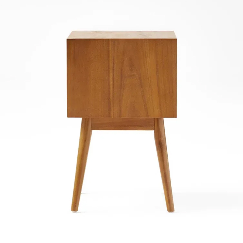 Multi-Functional Simple Wooden Bamboo Bedroom Furniture Beside Table Nightstand with Storage Space