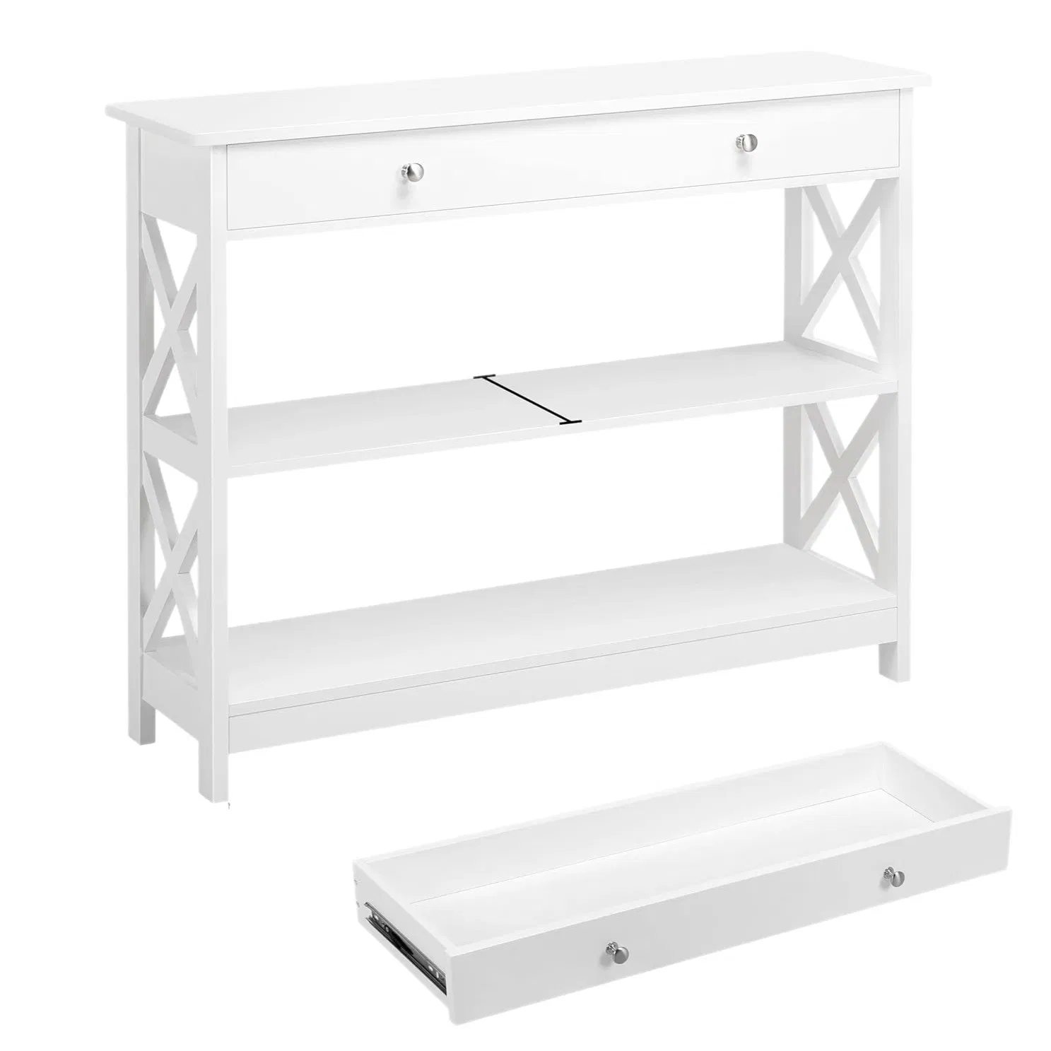 Entryway Living Room Storage Console Table for Small Apartments