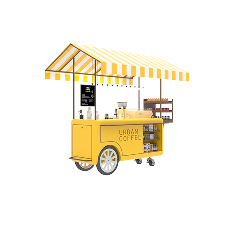 Hot Dog Stand Candy Snacks Bar Dining Car Supermarket Sale Pizza Ice Cream Kiosk Mobile Adult Electric Tricycle Hand Push Food Cart