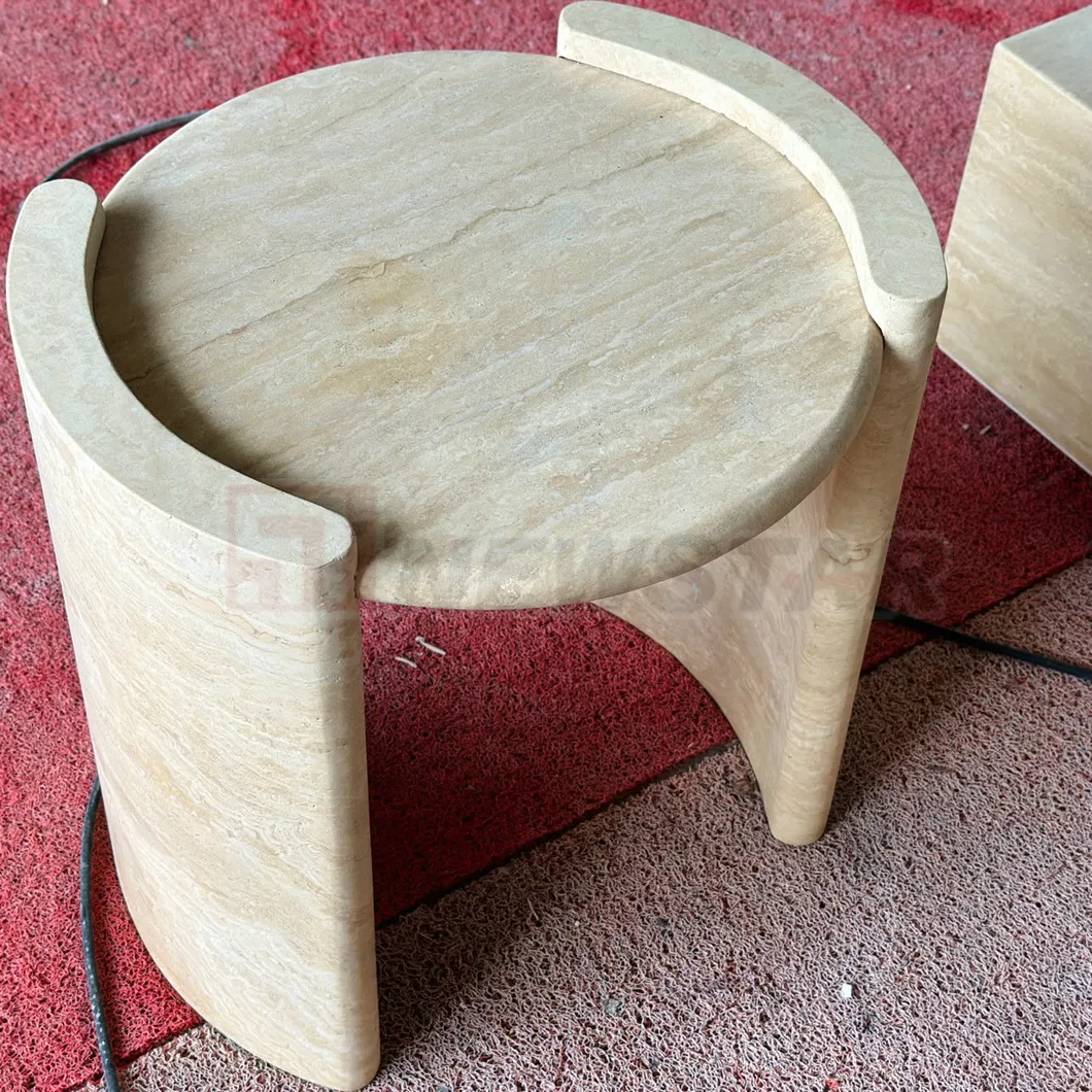 Travertine Table Base