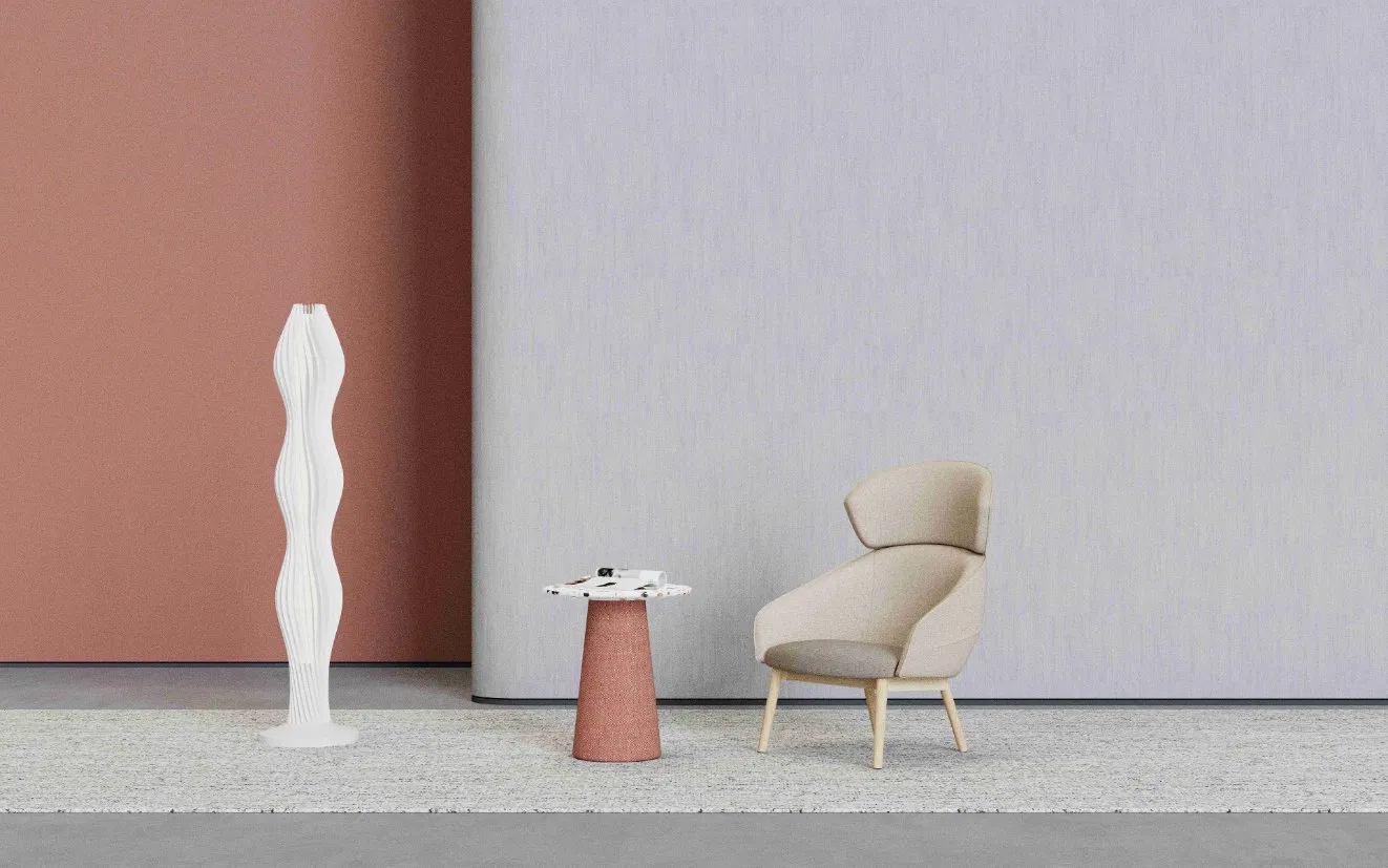 Modern Customerized Simple Small Round Wooden Base MFC Paper Top Coffee Tea End Bedside Table for Living Room Balcony