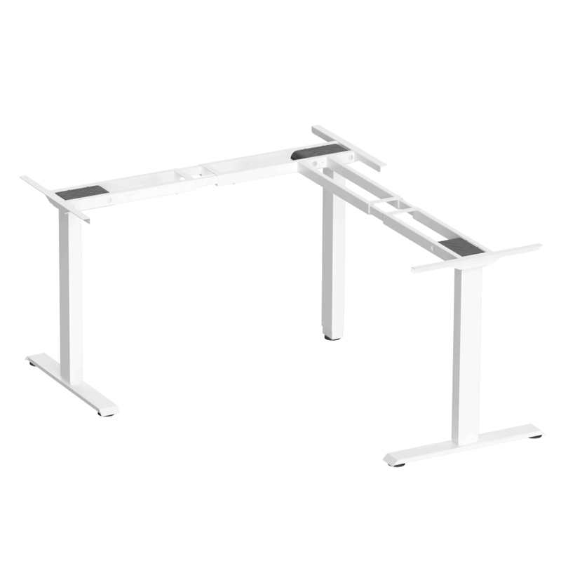 High Quality Modern L-Shaped Triple Motor Standing Desk Ergonomic Sit-Stand Desk for Workstation