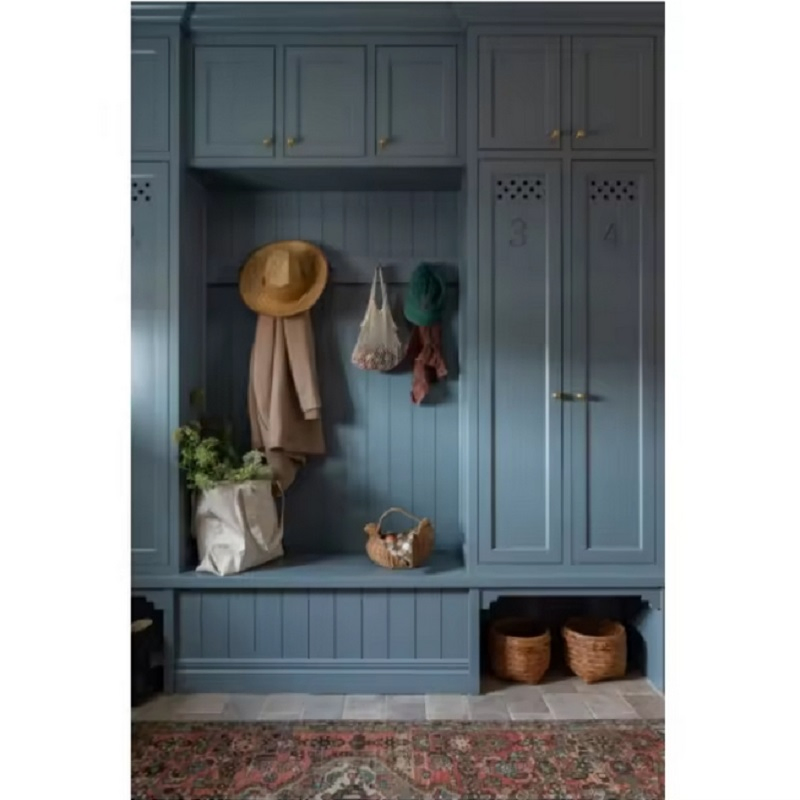 Shaker Cupboard Kitchen Wood Mudroom Bench Furniture Luxury Shoes Rack Pantry Interior Set Modern Doors Cabinets Design