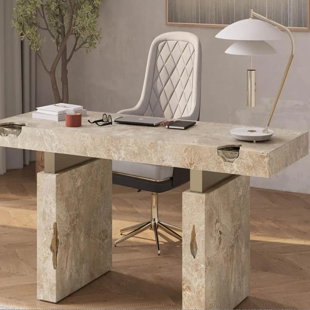 Creative Design Luxury Stone Size Round Coffee Table High-End Modern Living Room Sintered Stone Top Coffee Table