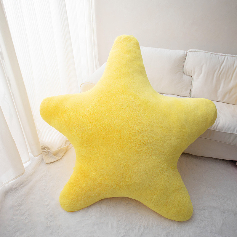 Langyu Cute Ins Little Star Throw Pillow Five-Pointed Star Plush Toy Cushion Sofa Throw Pillow Floor Cushion