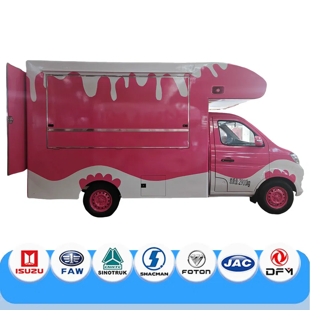 Street Bar Commercial European Standard Type Food Vending Food Cart Hamburger Cart Retro Fast Food Trailer
