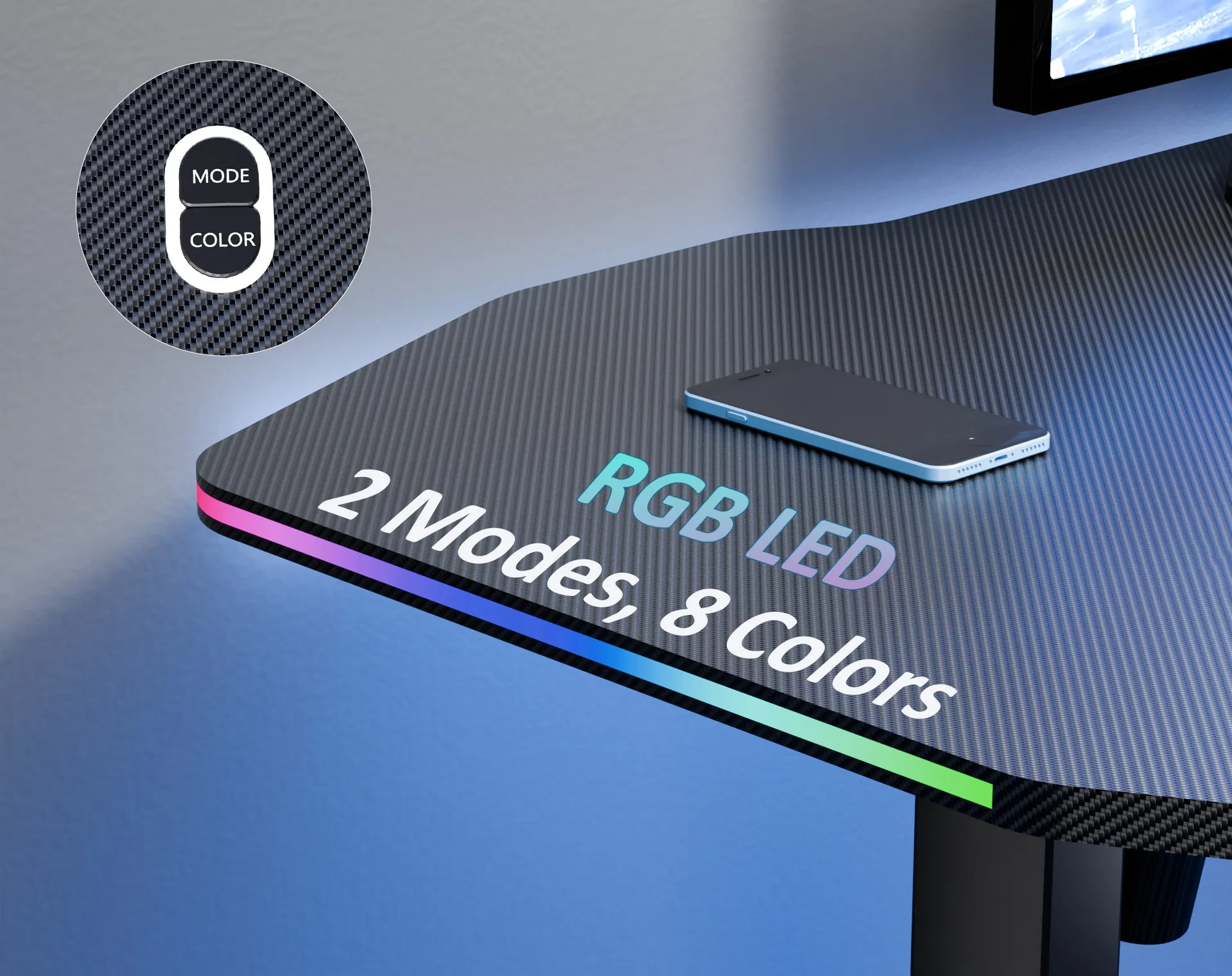 Gaming Desk LED Detail