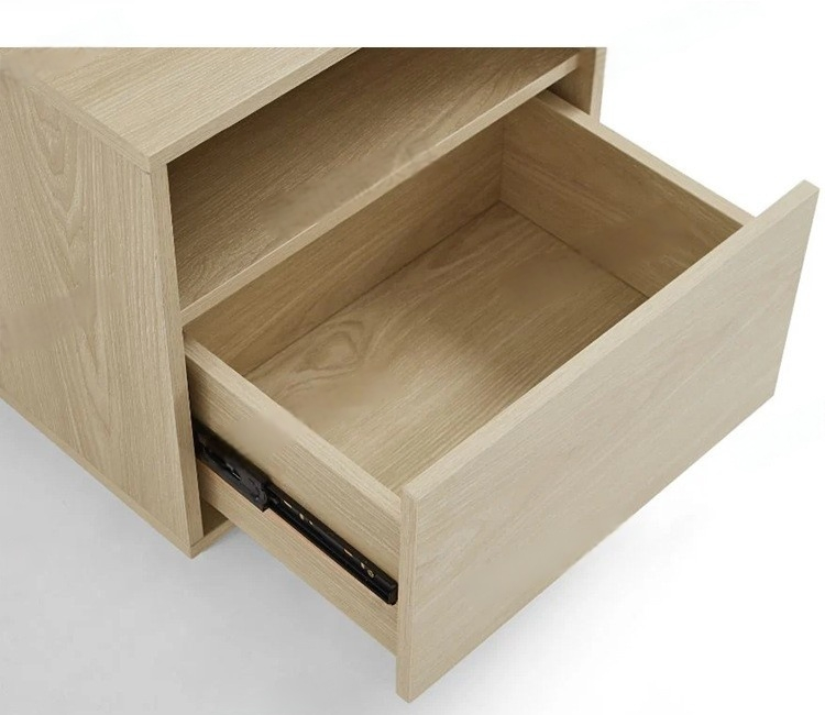 Modern Nordic Bedroom Nightstands with Stylish Edge Design