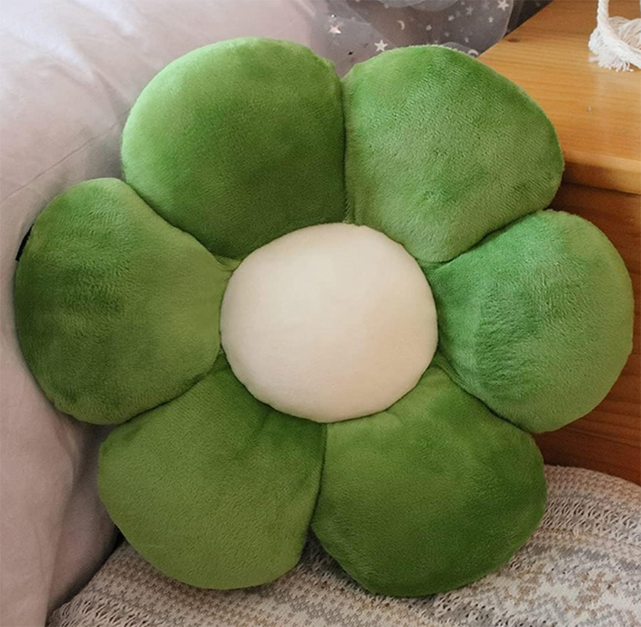 Flower Plush Throw Pillows, Flower Floor Pillow Seating Cushion