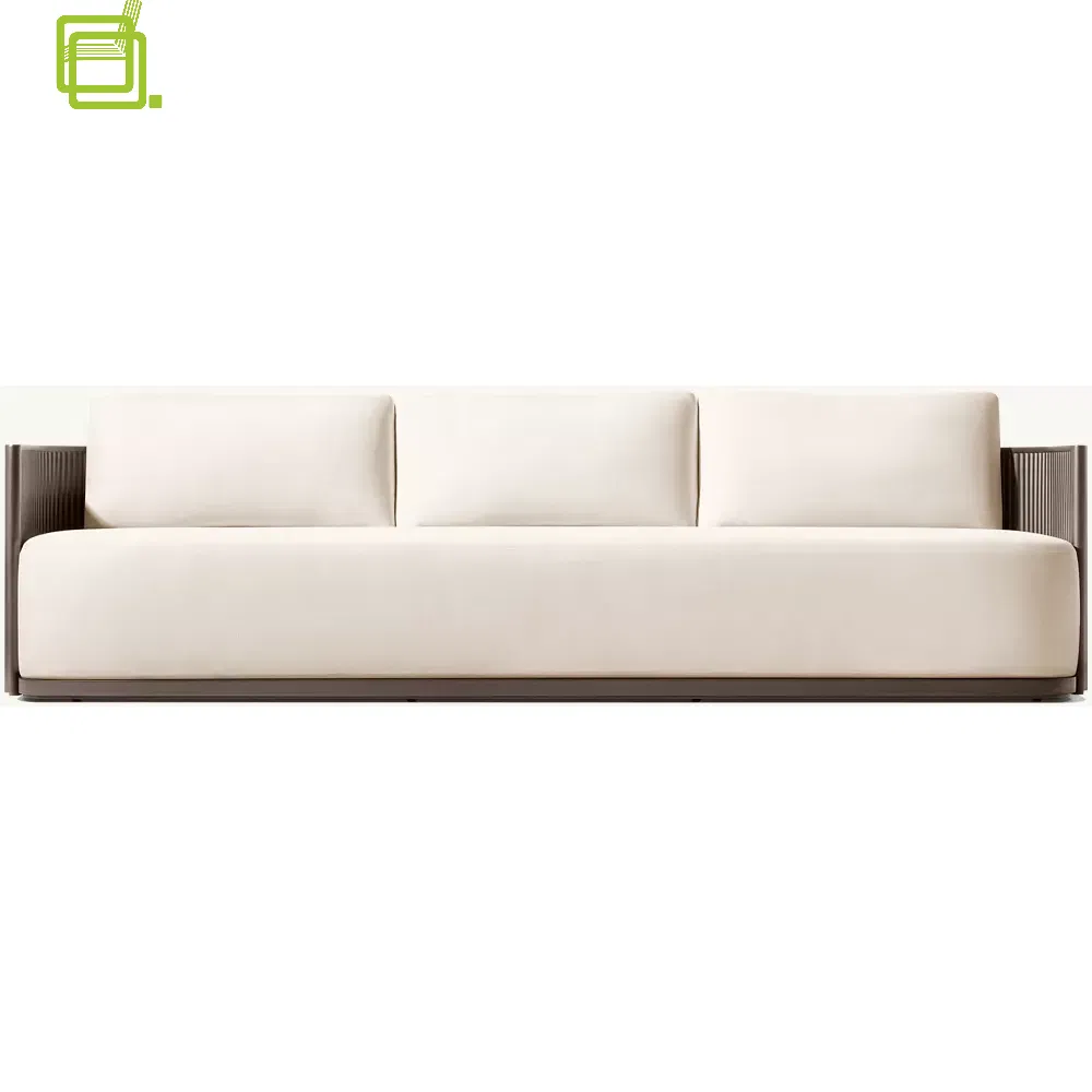 Holesale Luxury Modern Hotel Home Outdoor Patio Garden Living Room Sofas Furniture Aluminum Frame Sectional Corner Sofa