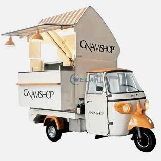 Mobile Piaggio Chocolate Cart Melting Premium Bars Cart
