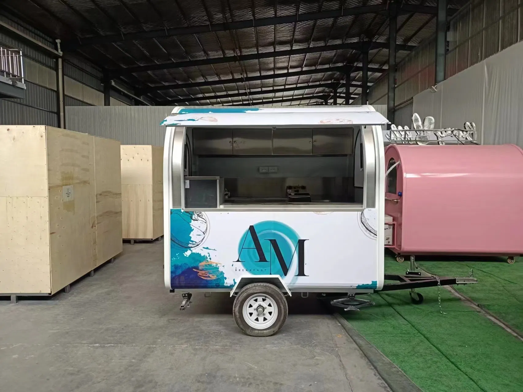 Ice Cream Coffee Van Beer Bar Hot Dog Electric Food Cart Mobile Kitchen Restaurant Vintage Mobile Food Truck