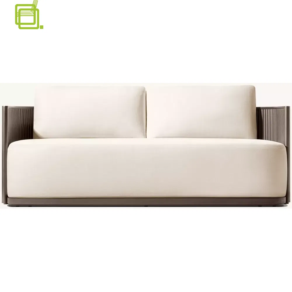 Holesale Luxury Modern Hotel Home Outdoor Patio Garden Living Room Sofas Furniture Aluminum Frame Sectional Corner Sofa