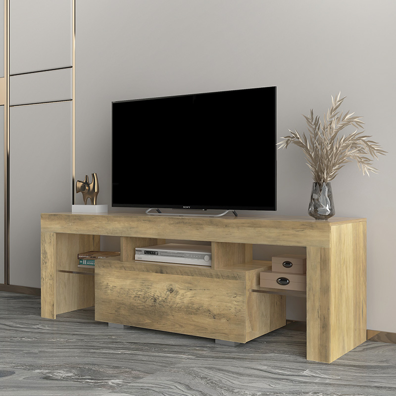 Modern White Particle Board Wooden Furniture TV Stand for Living Room