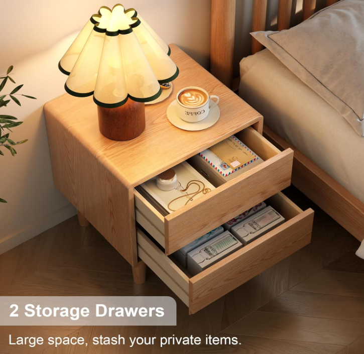 Compact Elegant Bedroom Locker Nightstand in Various Custom Sizes