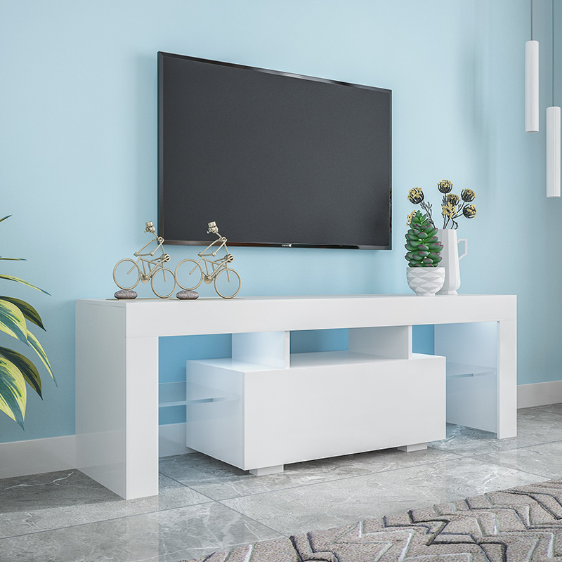 Modern White Particle Board Wooden Furniture TV Stand for Living Room