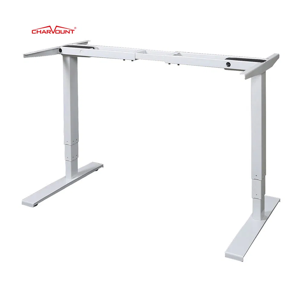 Charmount Dual Motor Electric Table Stand up Lifting Standing Height Adjustable Mobile Standing Desk
