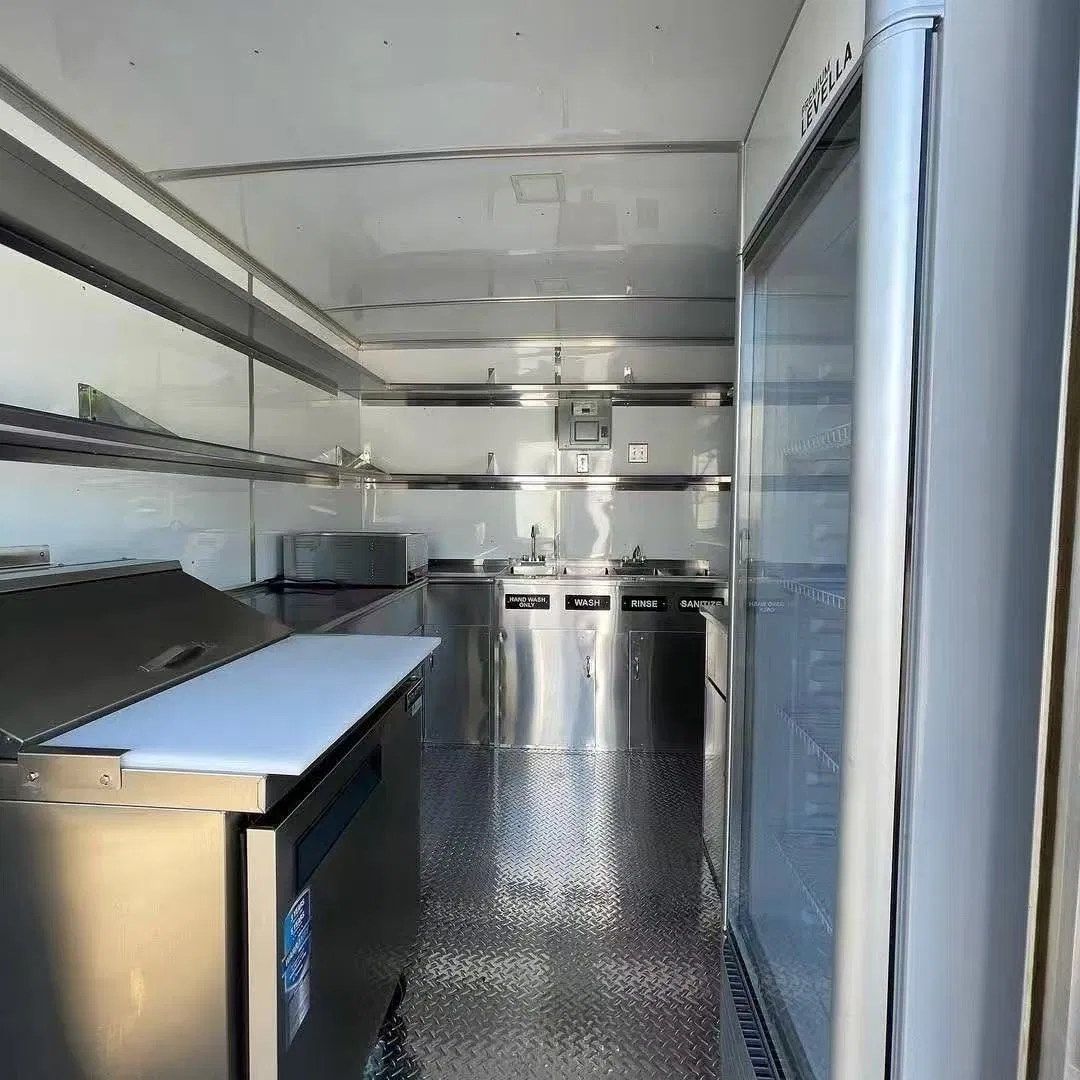 Street Vending Mobile Food Truck with Full Equipment Mini Beer Bar Food Cart for Snack Food Application