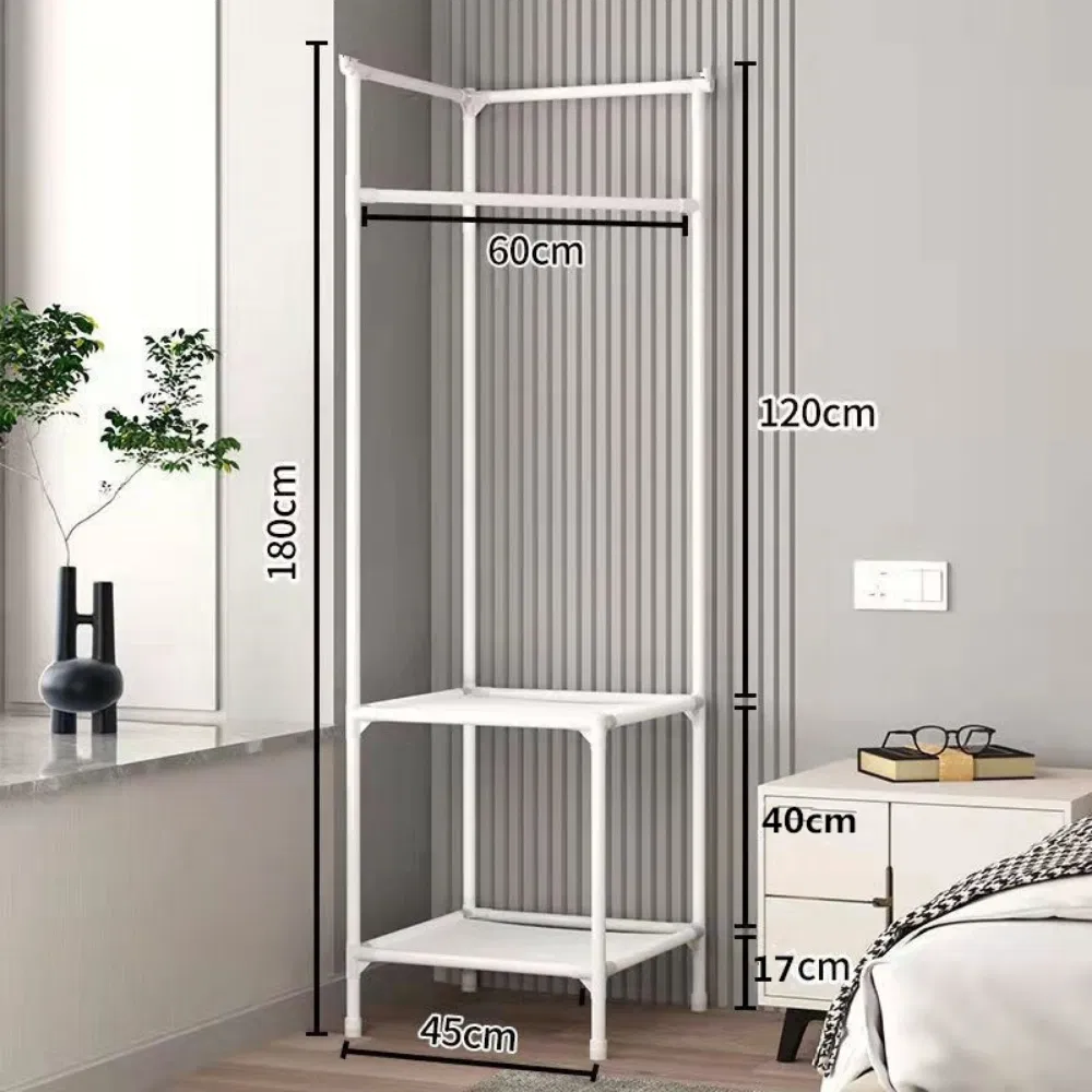 3-Tier Coat Rack with Clothing and Shoe Storage for Entryway Wyz28028