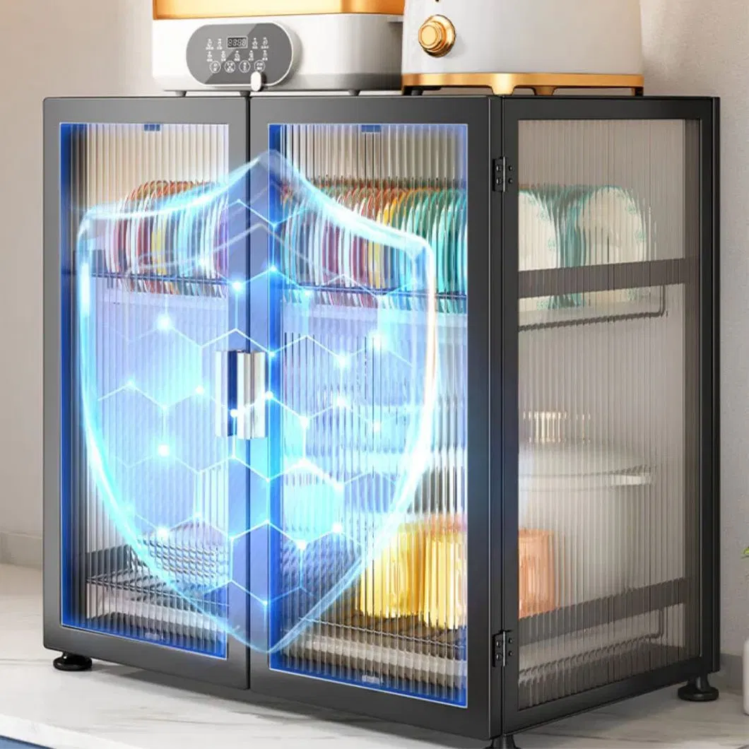 Storage Cabinet Living Room Furniture Luxury Dining Room Buffet Kitchen Glass Doors Sideboard