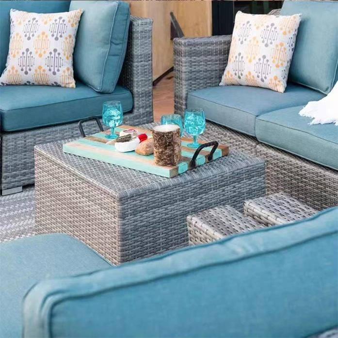 Hot Sale Modern Outdoor Patio Sectional Sofa Set for Villa
