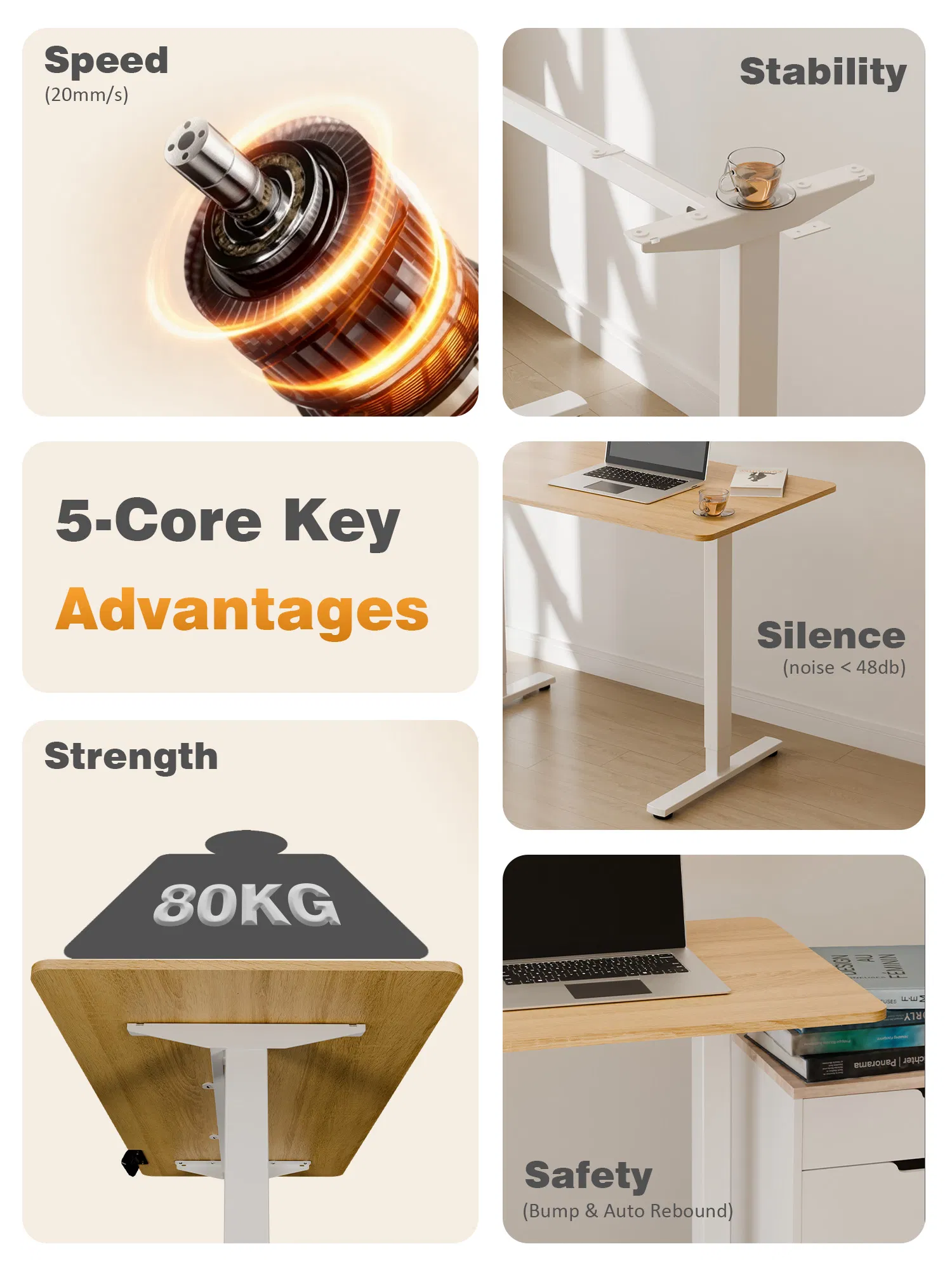 Sit Stand Desk View 5